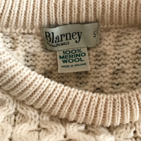 SOLD……Vintage Blarney 100% Wool Sweater Unisex - Picture 5 of 7